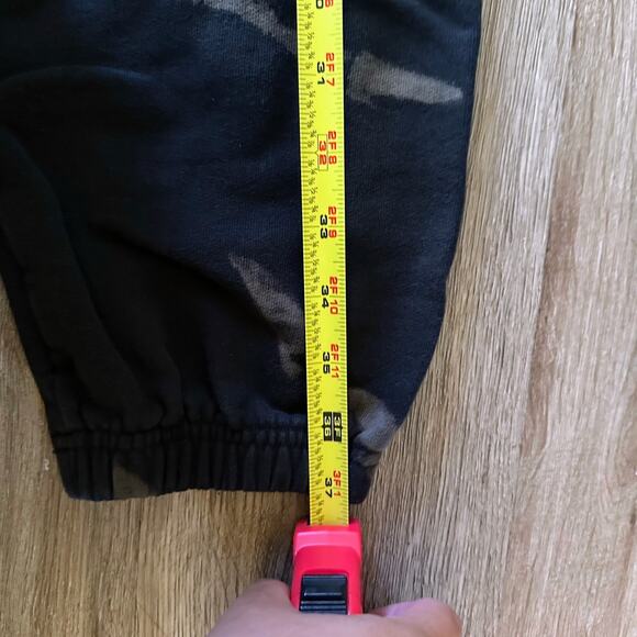 Pam & Gela Women's Jogger Sweatpants Size Small Black Bleach Wash Streetwear - Picture 9 of 9